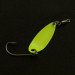 Vintage  Hildebrandt Spinners Hildebrandt Little Shaver 3, 1/16oz pearl/green fishing spoon #23507