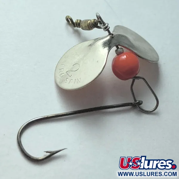 Vintage  Aeroplane Spinner Aero spin 2, 1/16oz silver/copper spinning lure #23508