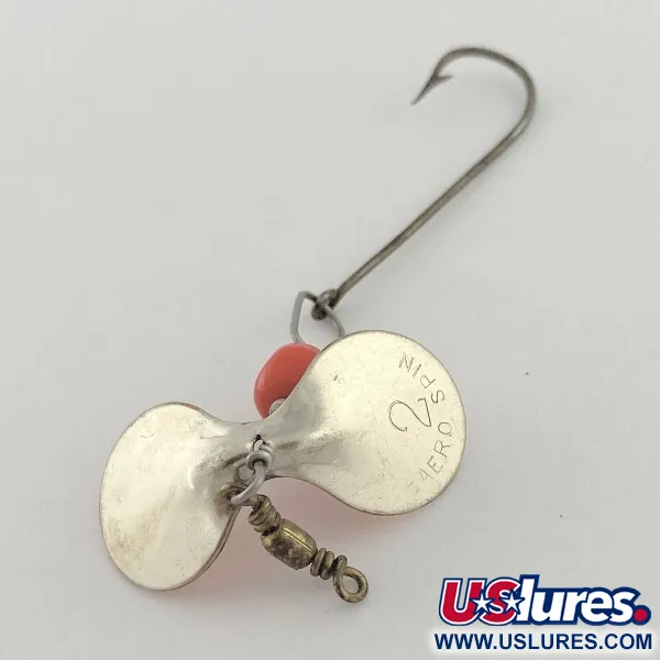 Vintage  Aeroplane Spinner Aero spin 2, 1/16oz silver/copper spinning lure #23508