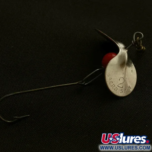 Vintage  Aeroplane Spinner Aero spin 2, 1/16oz silver/copper spinning lure #23508