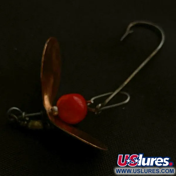 Vintage  Aeroplane Spinner Aero spin 2, 1/16oz silver/copper spinning lure #23508