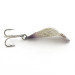 Vintage   Buck Perry spoonplug, 3/16oz white/purple/ broken glass fishing spoon #23513