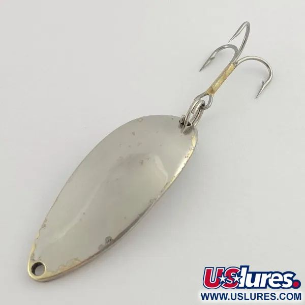 Vintage Seneca Little Cleo (Hula Girl) , 1/2oz nickel/gold fishing spoon #23514