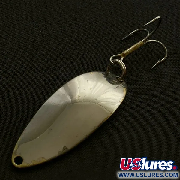 Vintage Seneca Little Cleo (Hula Girl) , 1/2oz nickel/gold fishing spoon #23514