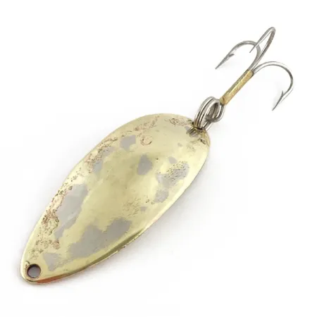 Vintage Seneca Little Cleo (Hula Girl) , 1/2oz nickel/gold fishing spoon #23518