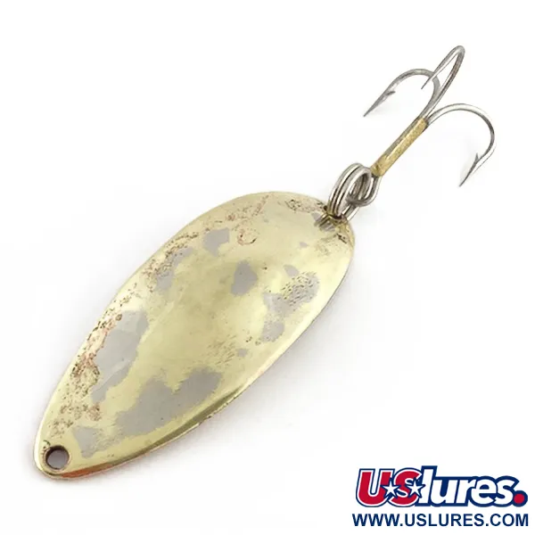 Vintage  Seneca Little Cleo (Hula Girl) , 1/2oz nickel/gold fishing spoon #23518