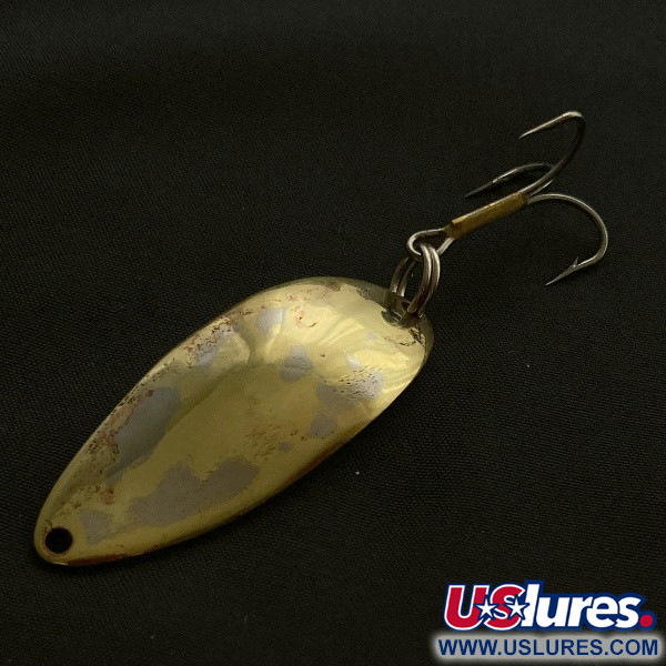 Vintage  Seneca Little Cleo (Hula Girl) , 1/2oz nickel/gold fishing spoon #23518