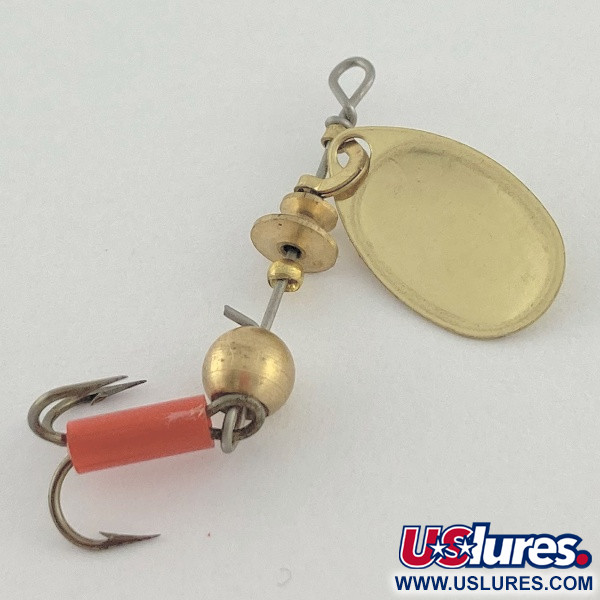 Vintage   Mepps Aglia 0, 3/32oz gold spinning lure #23522