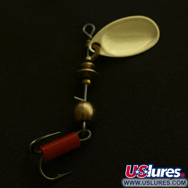 Vintage   Mepps Aglia 0, 3/32oz gold spinning lure #23522