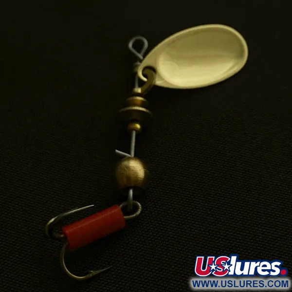 Vintage   Mepps Aglia 0, 3/32oz gold spinning lure #23522