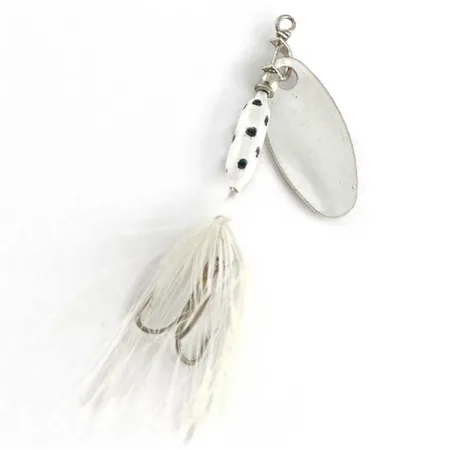 Vintage Yakima Bait Worden's Original Rooster Tail , 1/16oz silver spinning lure #23523