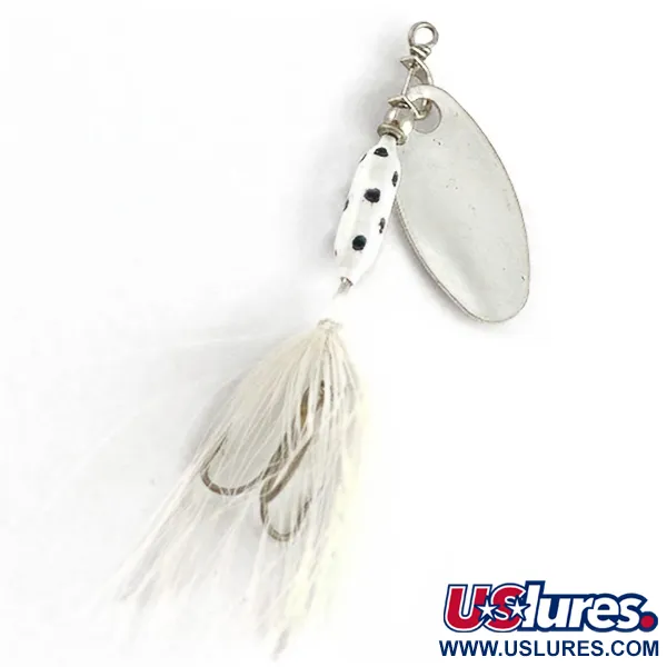 Vintage  Yakima Bait Worden's Original Rooster Tail , 1/16oz silver spinning lure #23523