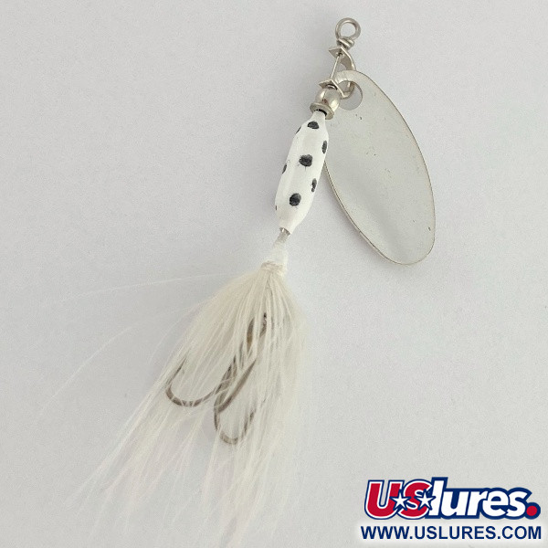 Vintage  Yakima Bait Worden's Original Rooster Tail , 1/16oz silver spinning lure #23523
