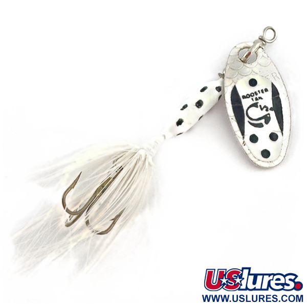 Vintage  Yakima Bait Worden's Original Rooster Tail , 1/16oz silver spinning lure #23523
