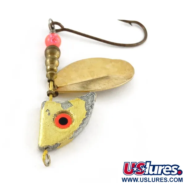 Vintage   South Bend  Fatal Attraction, 3/4oz Gold spinning lure #23526