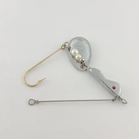 Vintage South Bend Walleye Wonder 3  Spinnerbait, 1/2oz silver spinning lure #23527