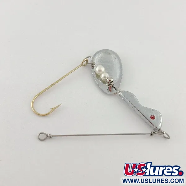 Vintage  South Bend Walleye Wonder 3  Spinnerbait, 1/2oz silver spinning lure #23527