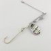 Vintage  South Bend Walleye Wonder 3  Spinnerbait, 1/2oz silver spinning lure #23527