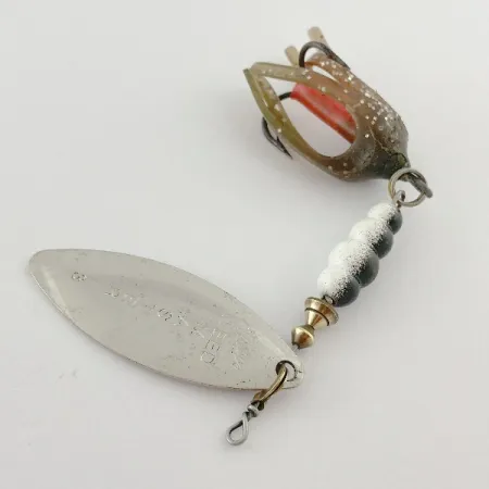 Vintage Mepps Weed Master, 3/5oz silver spinning lure #23528