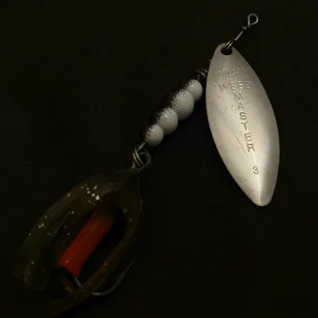 Vintage Mepps Weed Master, 3/5oz silver spinning lure #23528