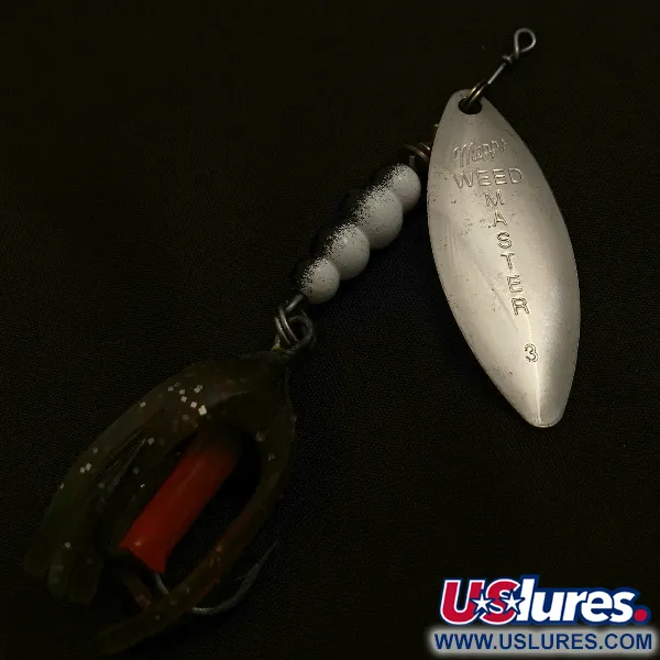 Vintage   Mepps Weed Master, 3/5oz silver spinning lure #23528