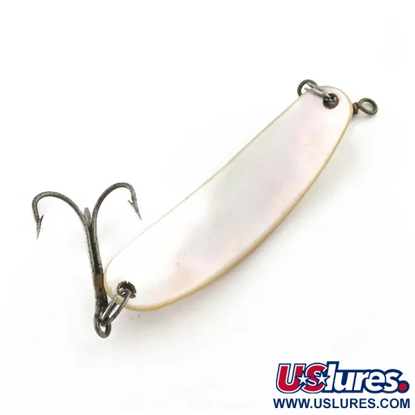 Vintage   Pflueger Pearl Spoon, 2/3oz pearl fishing spoon #23529