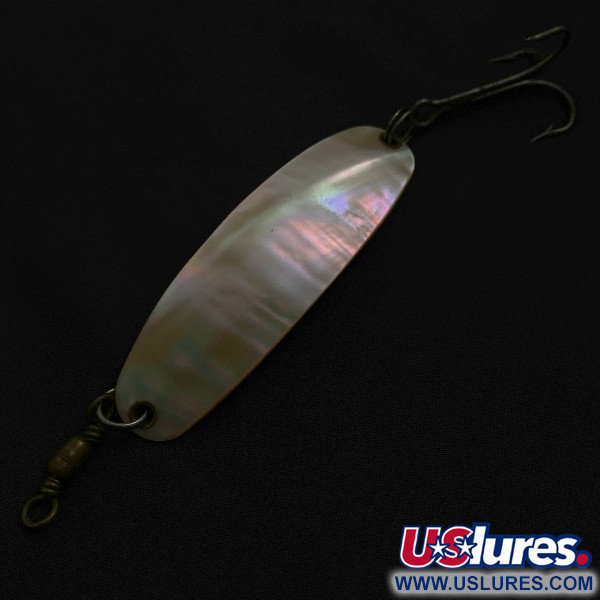Vintage   Pflueger Pearl Spoon, 2/3oz pearl fishing spoon #23529