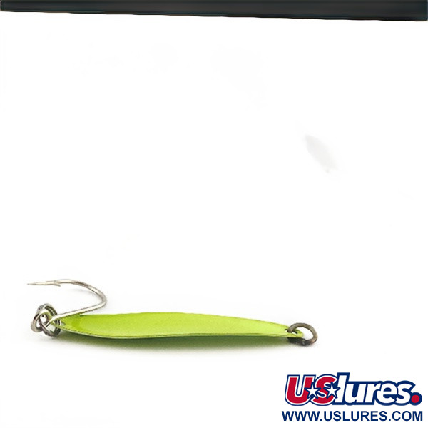 Vintage   Luhr Jensen Needlefish 3, 3/16oz green fishing spoon #23530