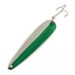 Vintage  Eppinger Dardevle JR Flutter Devle 3100 UV, 3/16oz nickel/green fishing spoon #23531