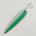 Vintage  Eppinger Dardevle JR Flutter Devle 3100 UV, 3/16oz nickel/green fishing spoon #23531