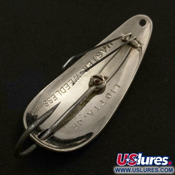 Vintage   Liotta Jr Master Weedless, 2/5oz nickel fishing spoon #23532