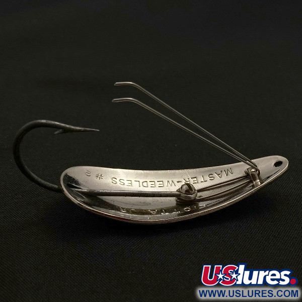 Vintage   Liotta Jr Master Weedless, 2/5oz nickel fishing spoon #23532