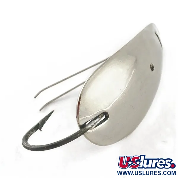 Vintage Liotta Jr Master Weedless, 2/5oz nickel fishing spoon #23532