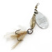 Vintage   Abu Garcia Spinnaren Reflex, 1/8oz nickel/white spinning lure #23535