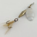 Vintage   Abu Garcia Spinnaren Reflex, 1/8oz nickel/white spinning lure #23535