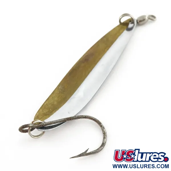 Vintage Yakima Bait Yakima bait King fish 3, 1/4oz nickel/brass fishing spoon #23536