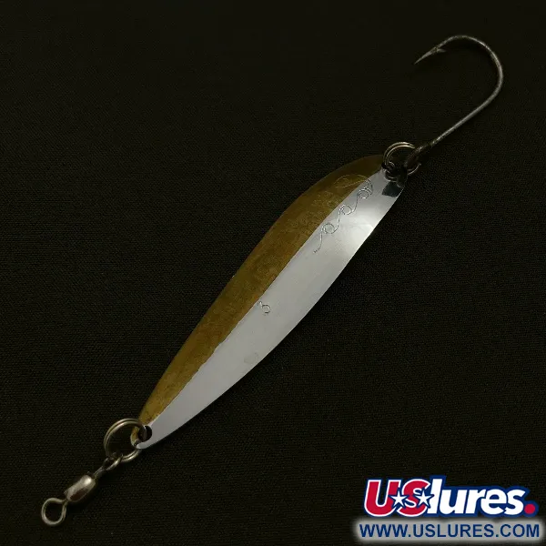 Vintage Yakima Bait Yakima bait King fish 3, 1/4oz nickel/brass fishing spoon #23536
