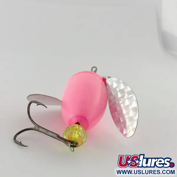 Vintage  Yakima Bait Worden's Spin-n-Glo, 3/16oz Hot pink spinning lure #23539