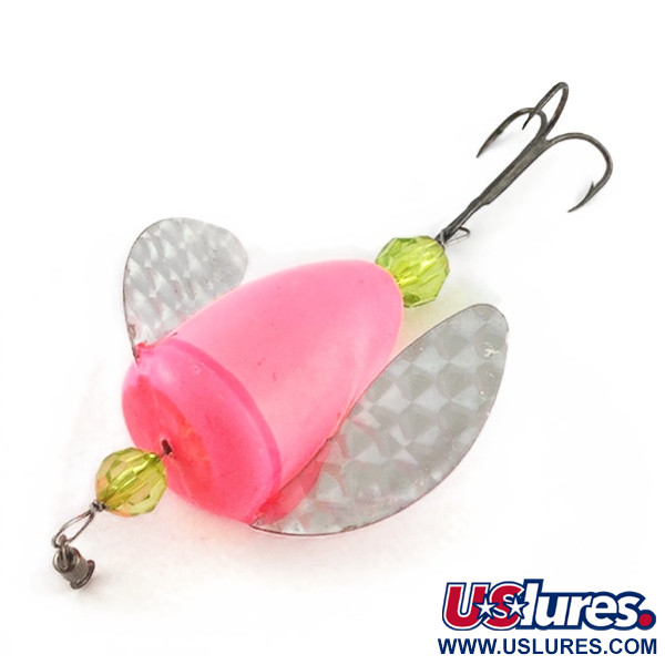 Vintage  Yakima Bait Worden's Spin-n-Glo, 3/16oz Hot pink spinning lure #23539