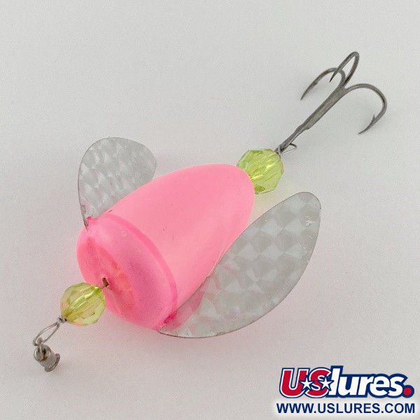 Vintage  Yakima Bait Worden's Spin-n-Glo, 3/16oz Hot pink spinning lure #23539