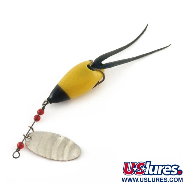Vintage  Burke Flexo-Products  Burke-Flex Spinner, 1/8oz nickel spinning lure #23540