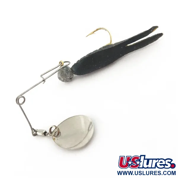 Vintage Bass Buster spinnerbait, 3/16oz nickel spinning lure #23541