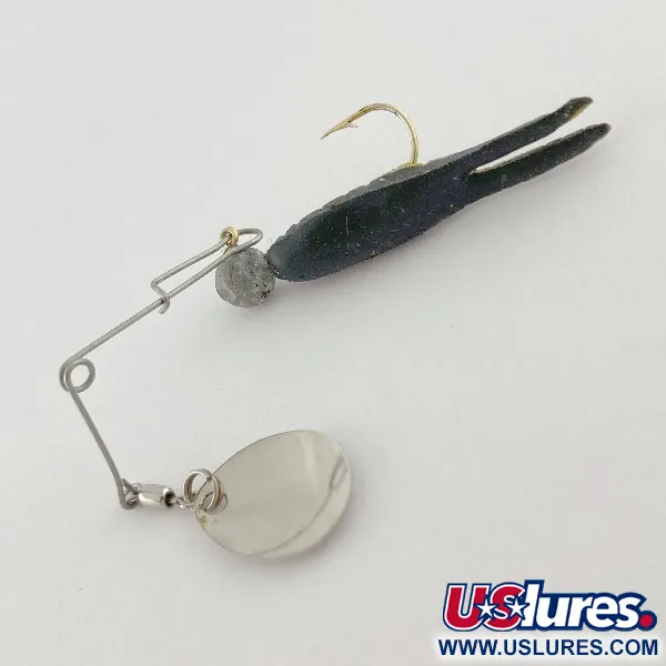 Vintage Bass Buster spinnerbait, 3/16oz nickel spinning lure #23541