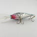Vintage  Renosky Lures Renosky Deep Dive Honeycomb Rattl shad, 2/5oz silver/blue fishing lure #23542