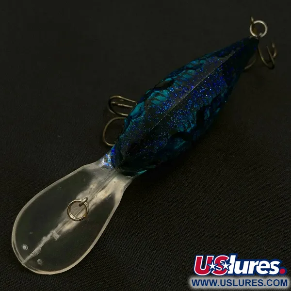 Vintage Renosky Lures Renosky Deep Dive Honeycomb Rattl shad, 2/5oz silver/blue fishing lure #23542