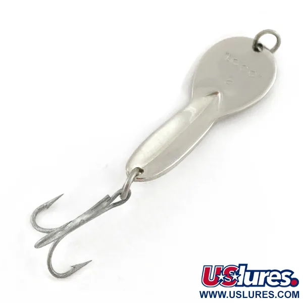Vintage Glen Evans Loco 2, 1/3oz nickel fishing spoon #23544