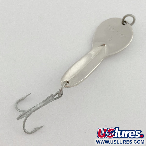 Vintage   Glen Evans Loco 2, 1/3oz nickel fishing spoon #23544