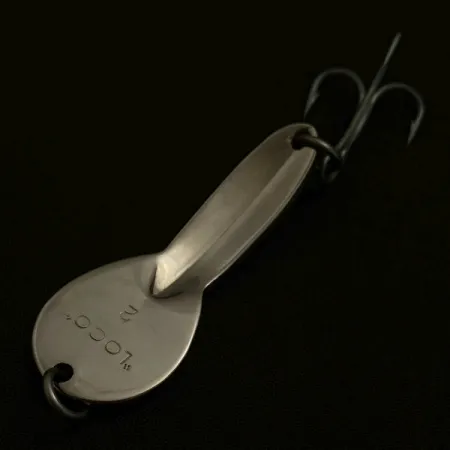 Vintage Glen Evans Loco 2, 1/3oz nickel fishing spoon #23544