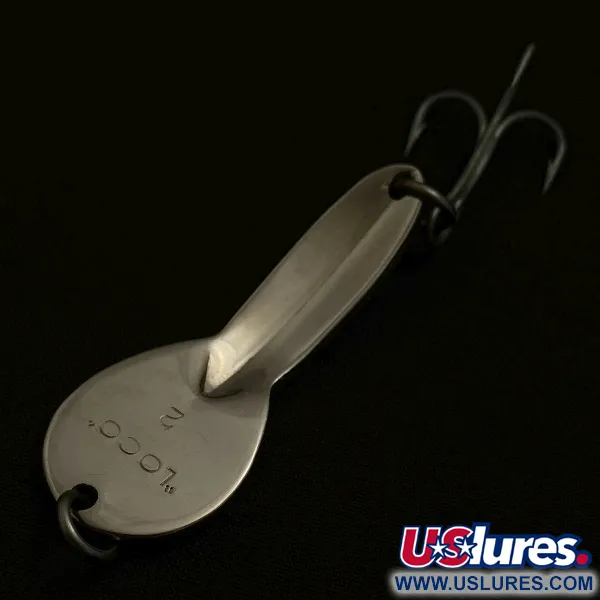 Vintage Glen Evans Loco 2, 1/3oz nickel fishing spoon #23544