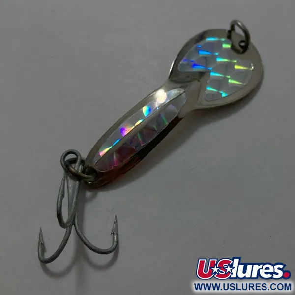 Vintage Glen Evans Loco 2, 1/3oz nickel fishing spoon #23544